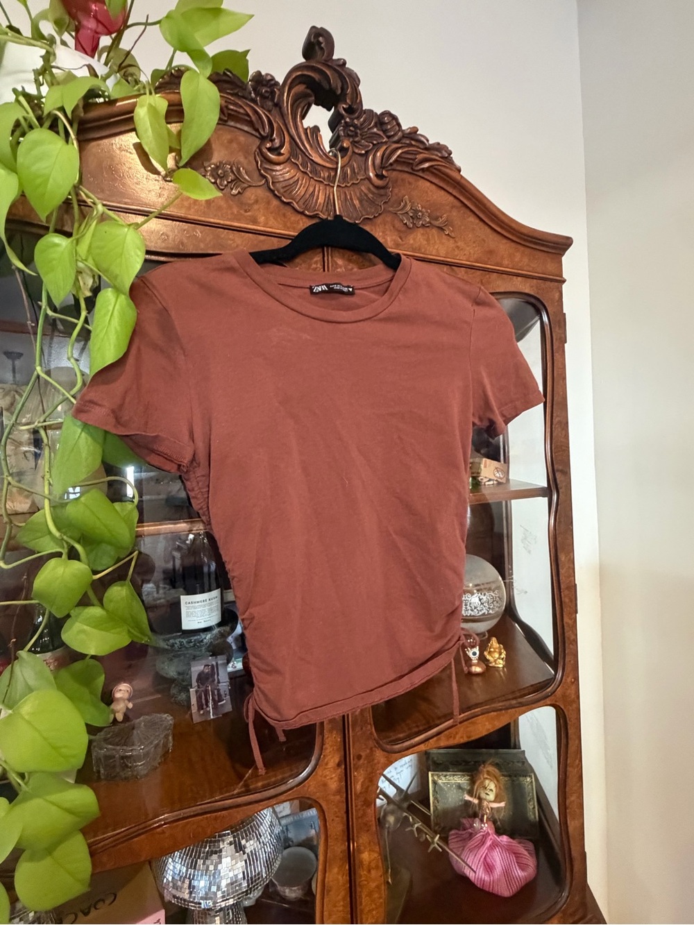 Zara Rust Brown Short Sleeve Tee